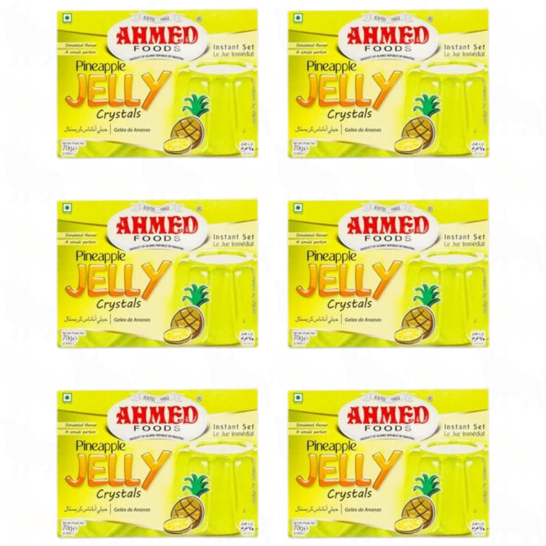 Ahmed Foods Pineapple Jelly Crystals | 70g | 6 Pack
