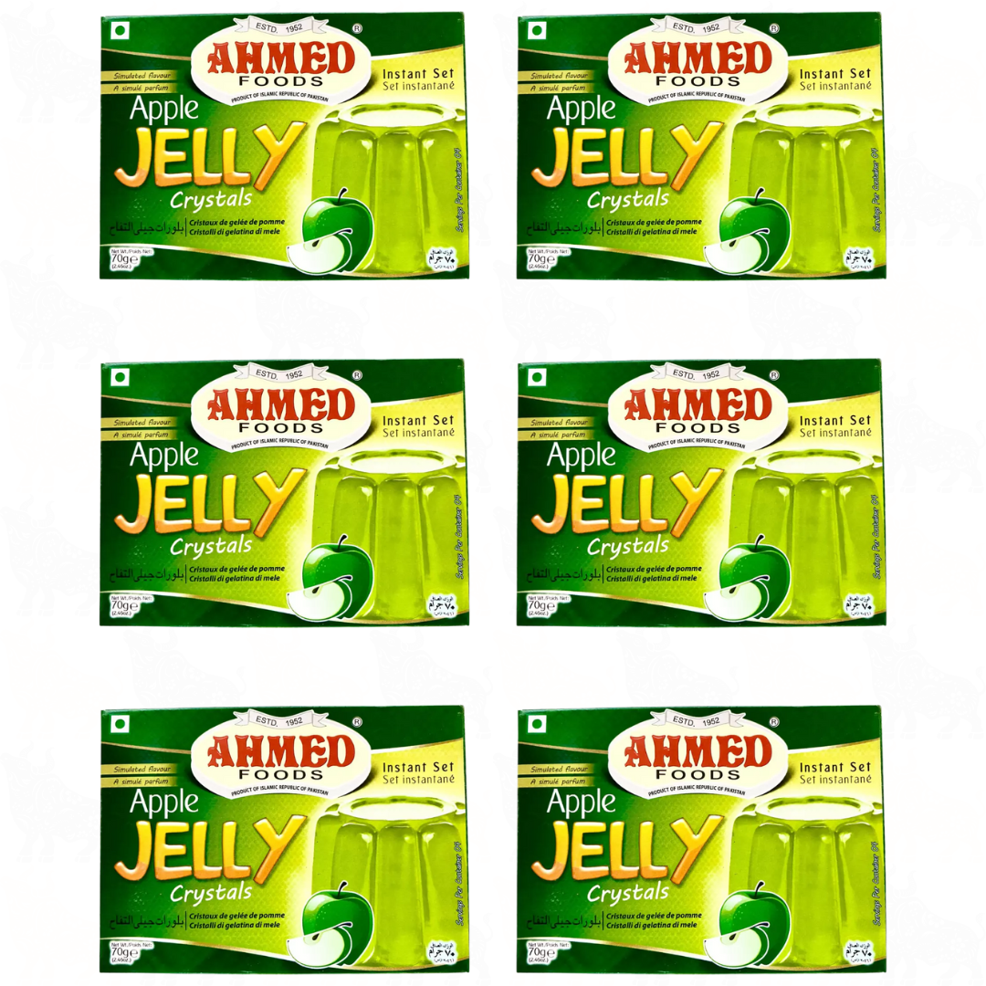 Ahmed Foods Apple Jelly Crystals | 70g | 6 Pack