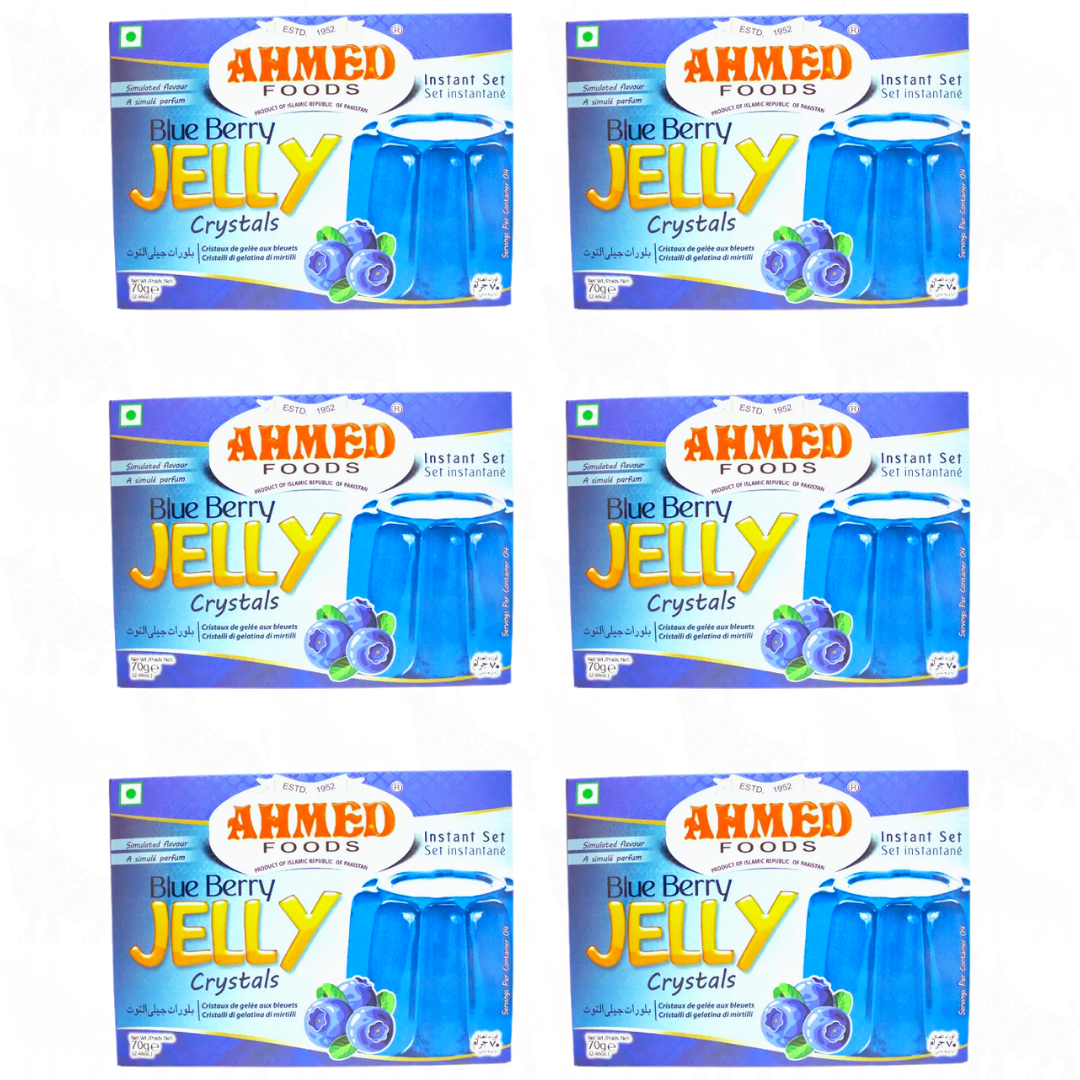 Ahmed Foods Blueberry Jelly Crystals | 70g | 6 Pack