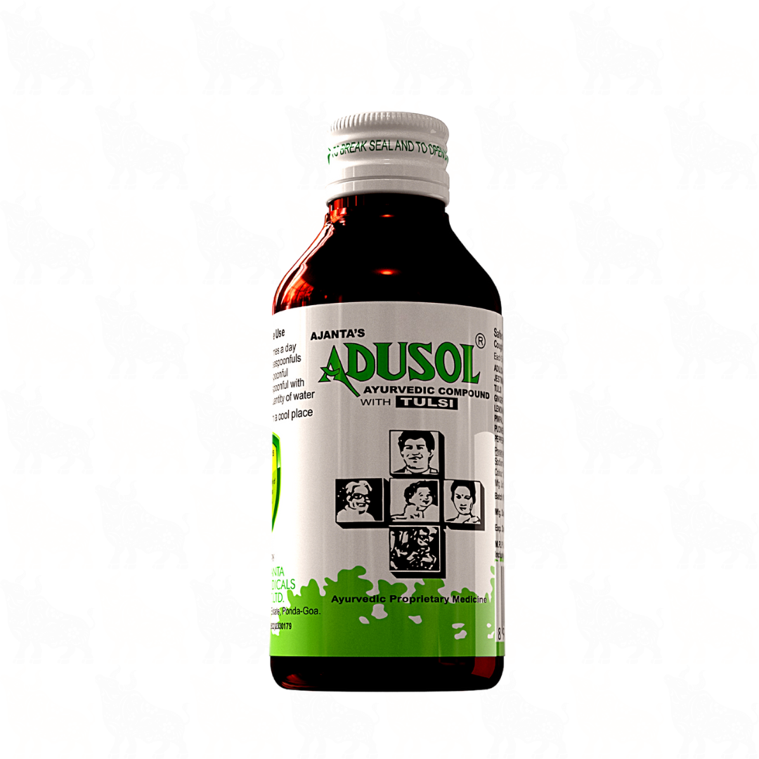 Ajanta's Adusol Ayurvedic Compound with Tulsi | 100ml | 2 Pack