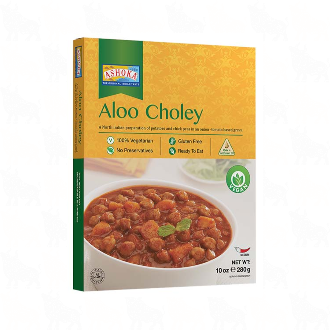 Ashoka Aloo Choley | 10oz / 280g | Ready to Eat Meal