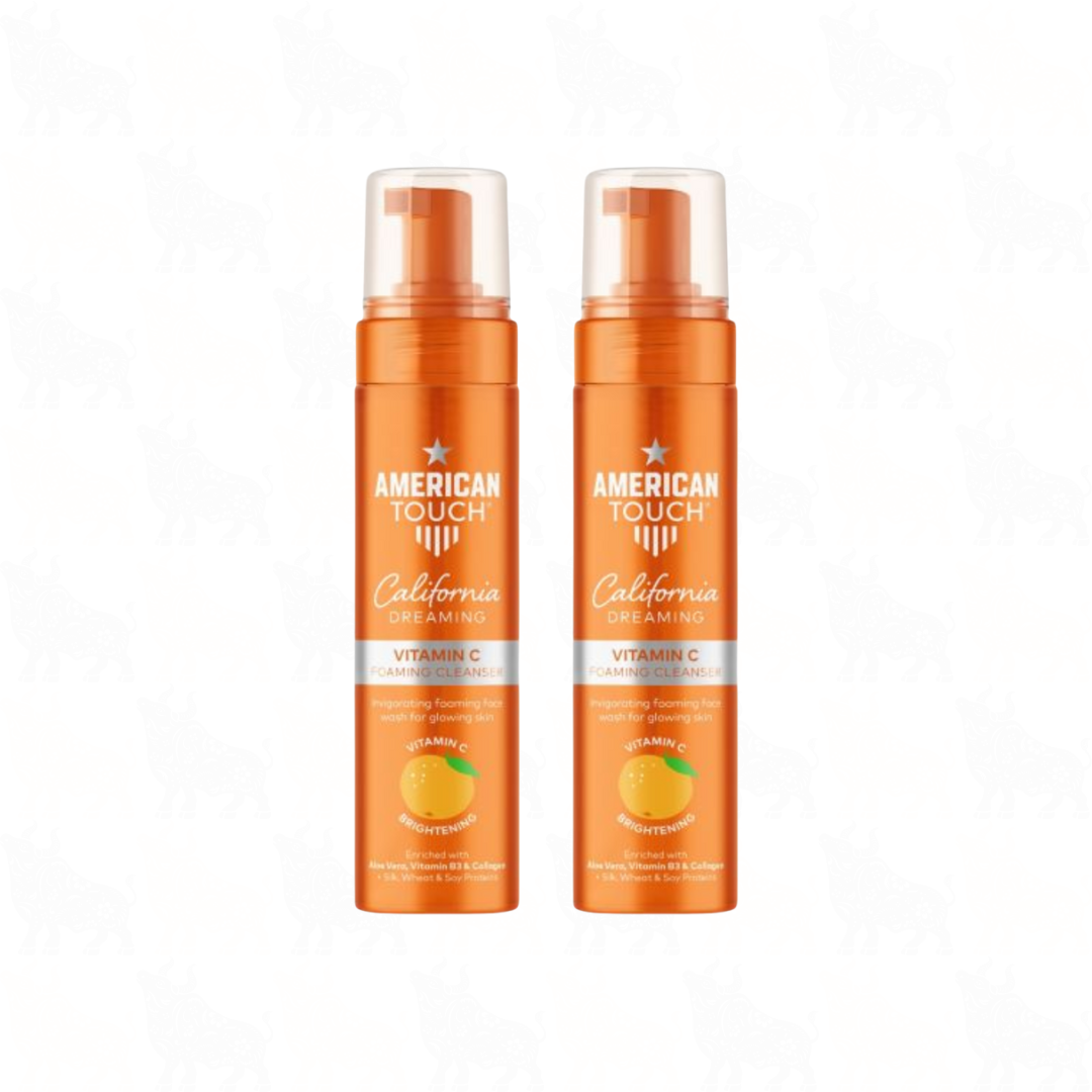 American Touch California Dreaming Vitamin C Foaming Cleanser | 200ml | 2 Pack