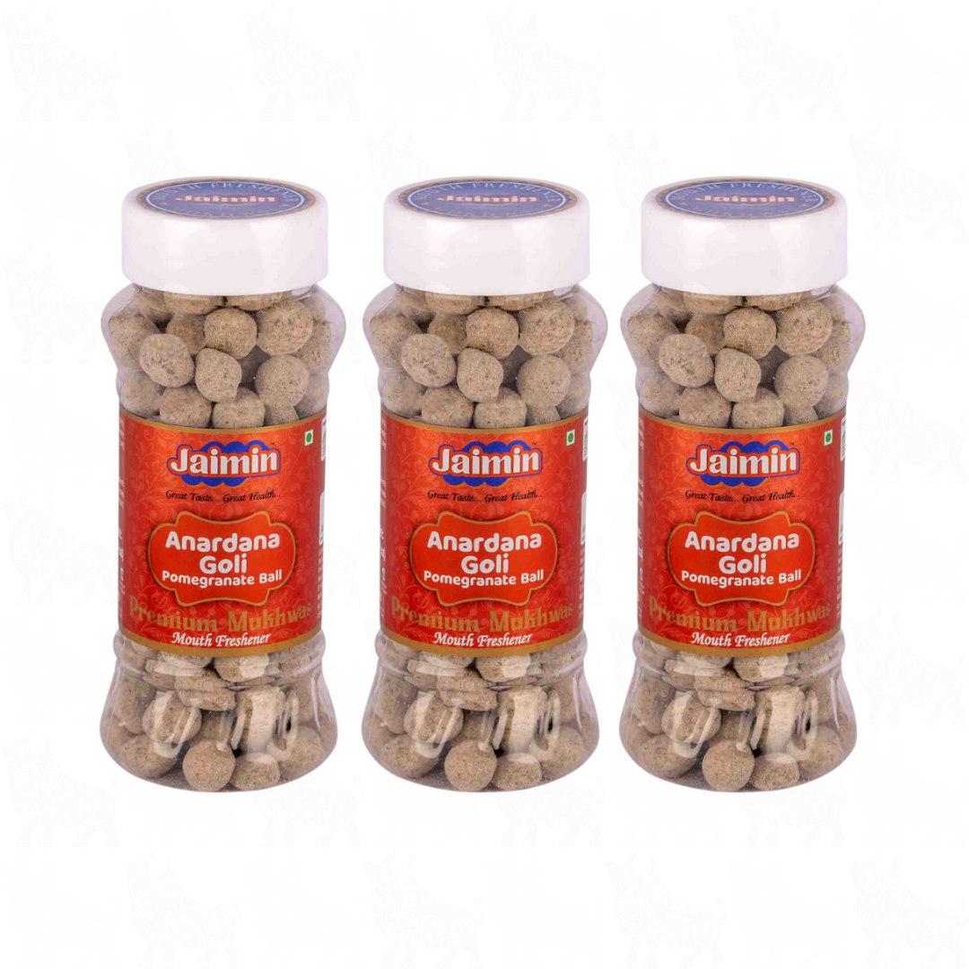 Jaimin Anardana Goli (Pomegranate Ball) Mouth Freshener | 175g | 3 Pack