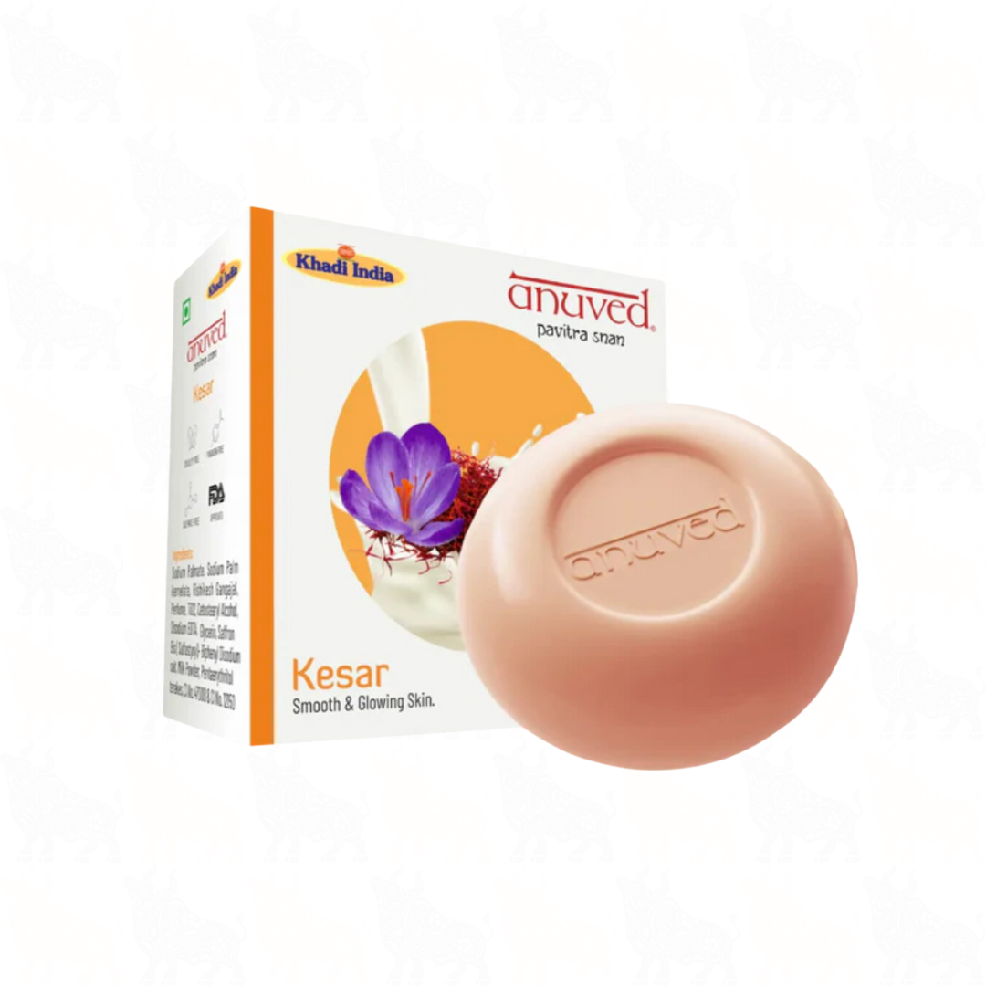 Anuved Kesar Soap | 125g
