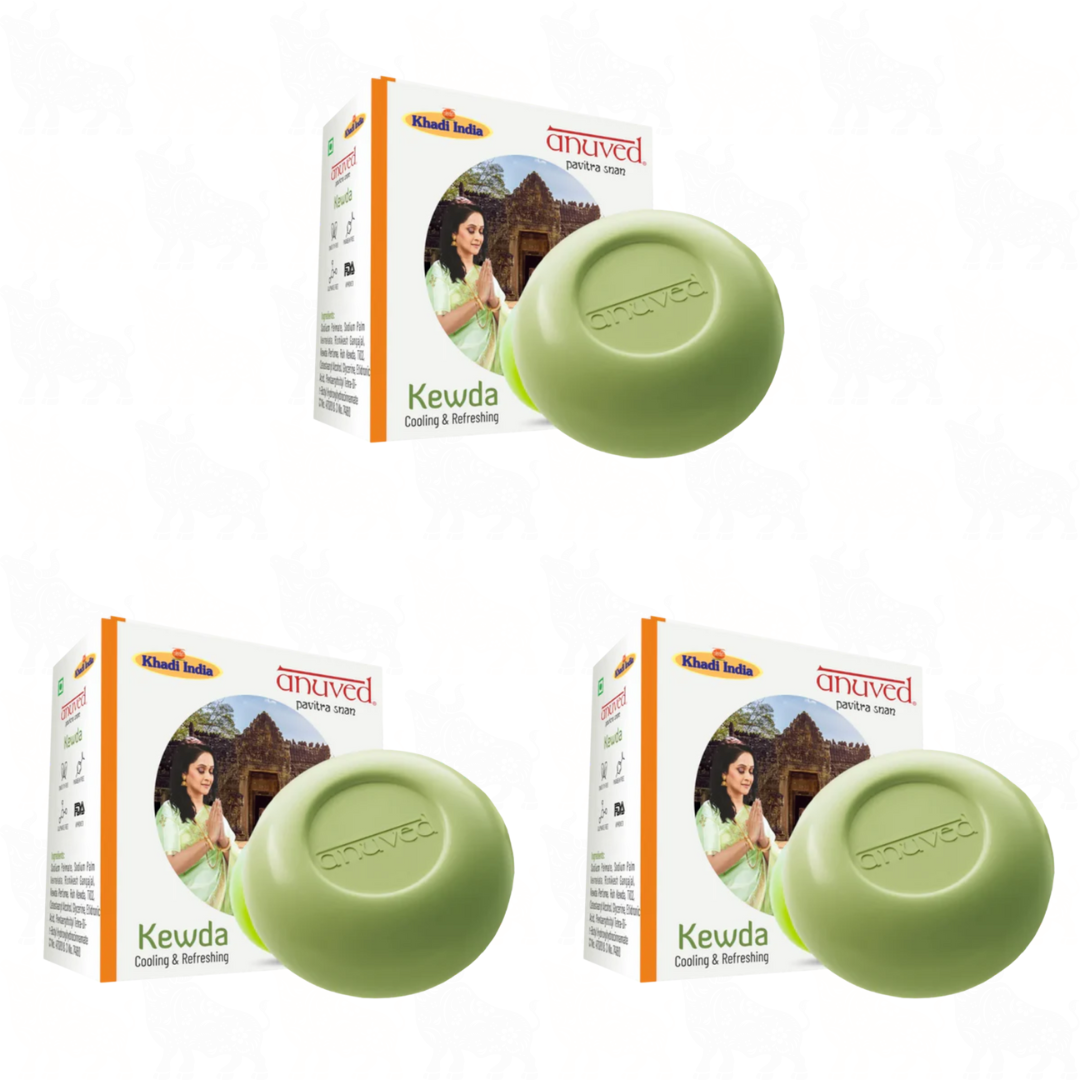 Anuved Kewda Soap | 125g | 3 Pack