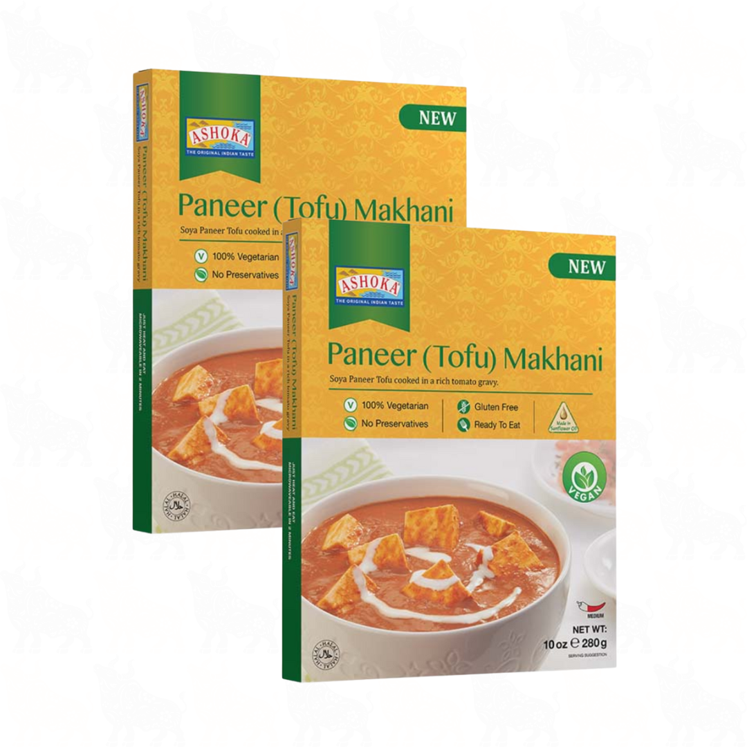 Ashoka Paneer (Tofu) Makhani | 10oz / 280g | Ready to Eat Meal | 2 Pack