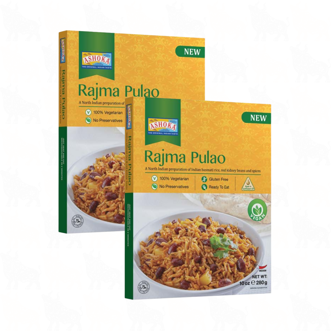 Ashoka Rajma Pulao | 10oz / 280g | Ready to Eat Meal | 2 Pack