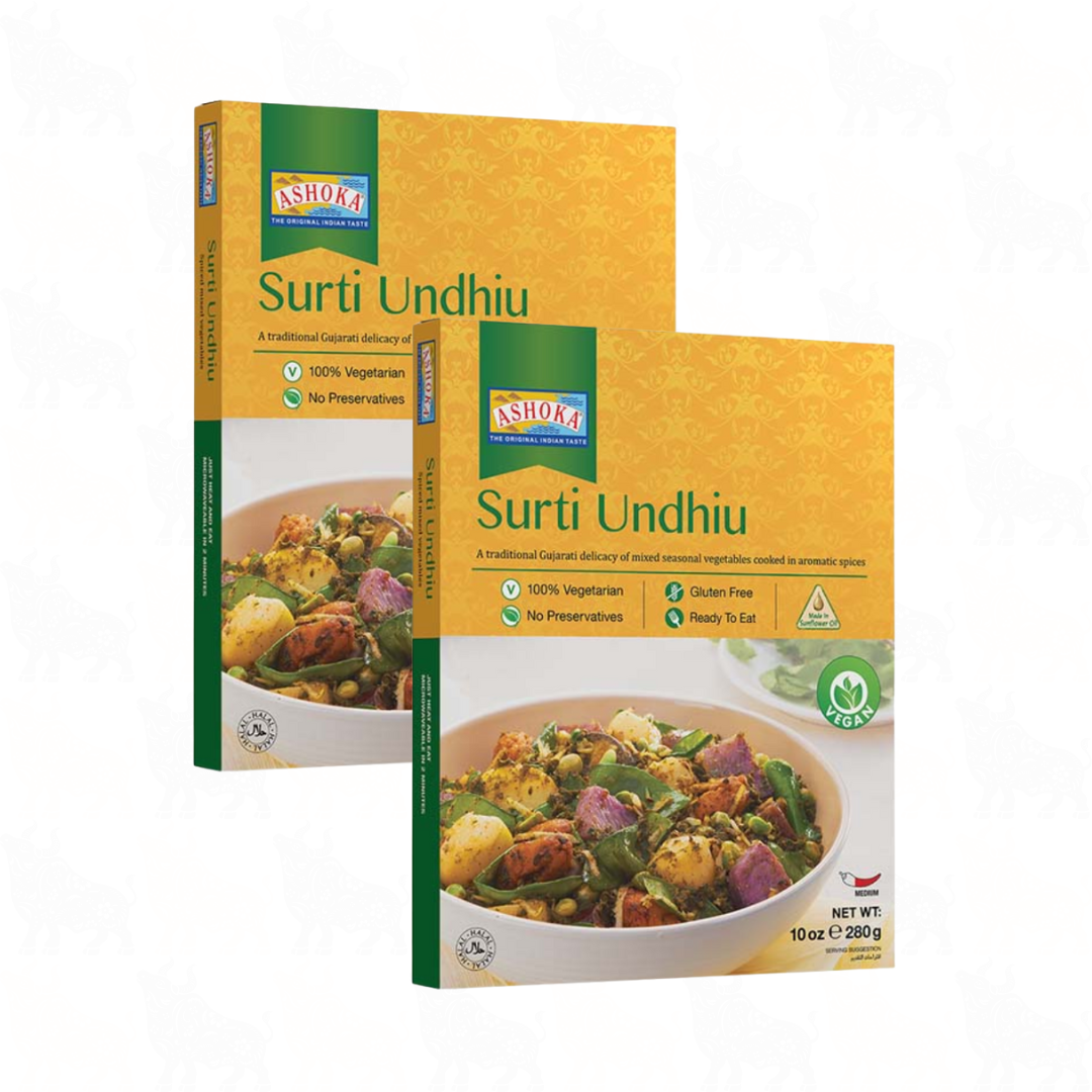 Ashoka Surti Undhiu | 10oz / 280g | Ready to Eat Meal | 2 Pack