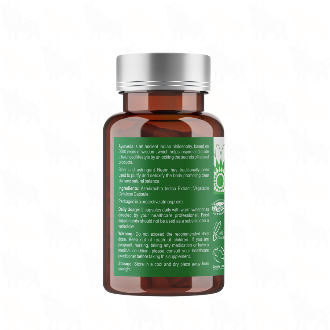 Ayumi Wild Harvested Neem | 250mg | 60 Vegan Capsules