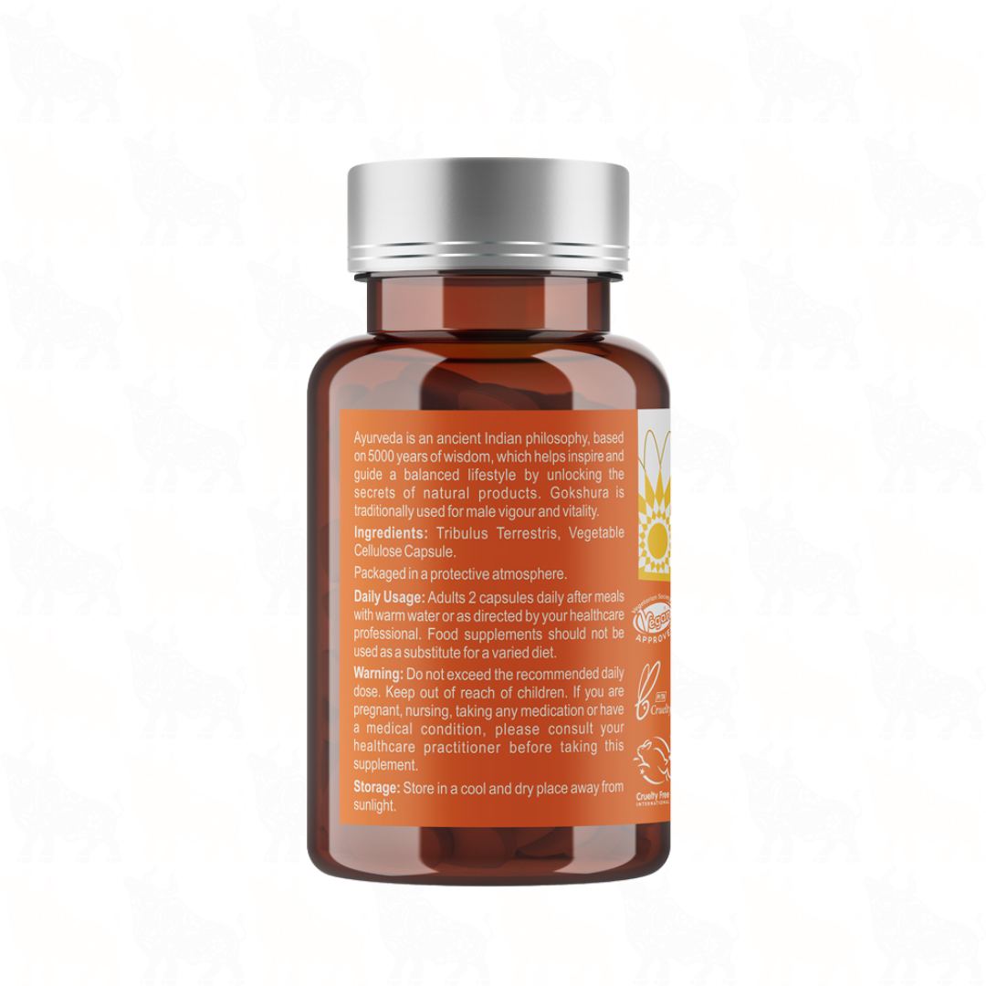 Ayumi Pure Extract Gokshura (Tribulus Terrestris) | 250mg | 60 Vegan Capsules