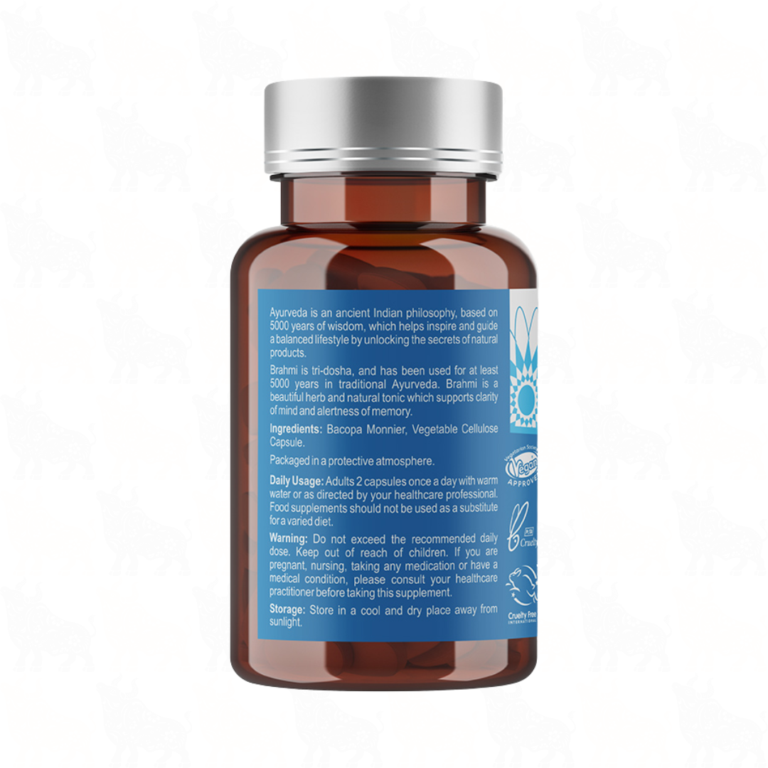 Ayumi Pure Extract Brahmi | 250mg | 60 Vegan Capsules