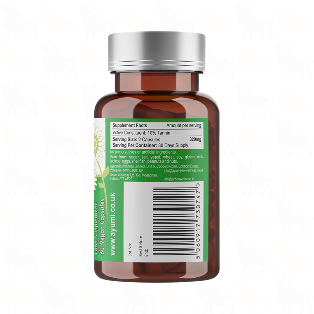 Ayumi Wild Harvested Tulsi | 320mg | 60 Vegan Capsules