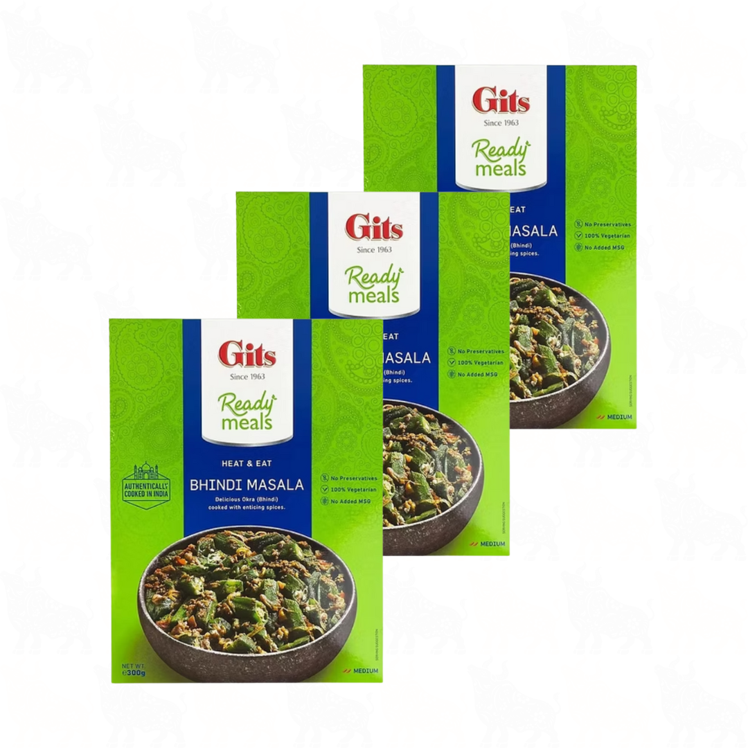Gits Bhindi Masala (Vegan) | 300g | Ready Meal | 3 Pack