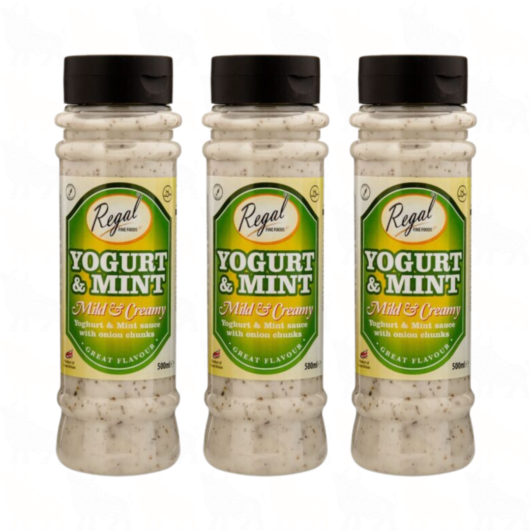 Regal Yogurt & Mint Sauce (Mild & Creamy) | 500ml | 3 Pack