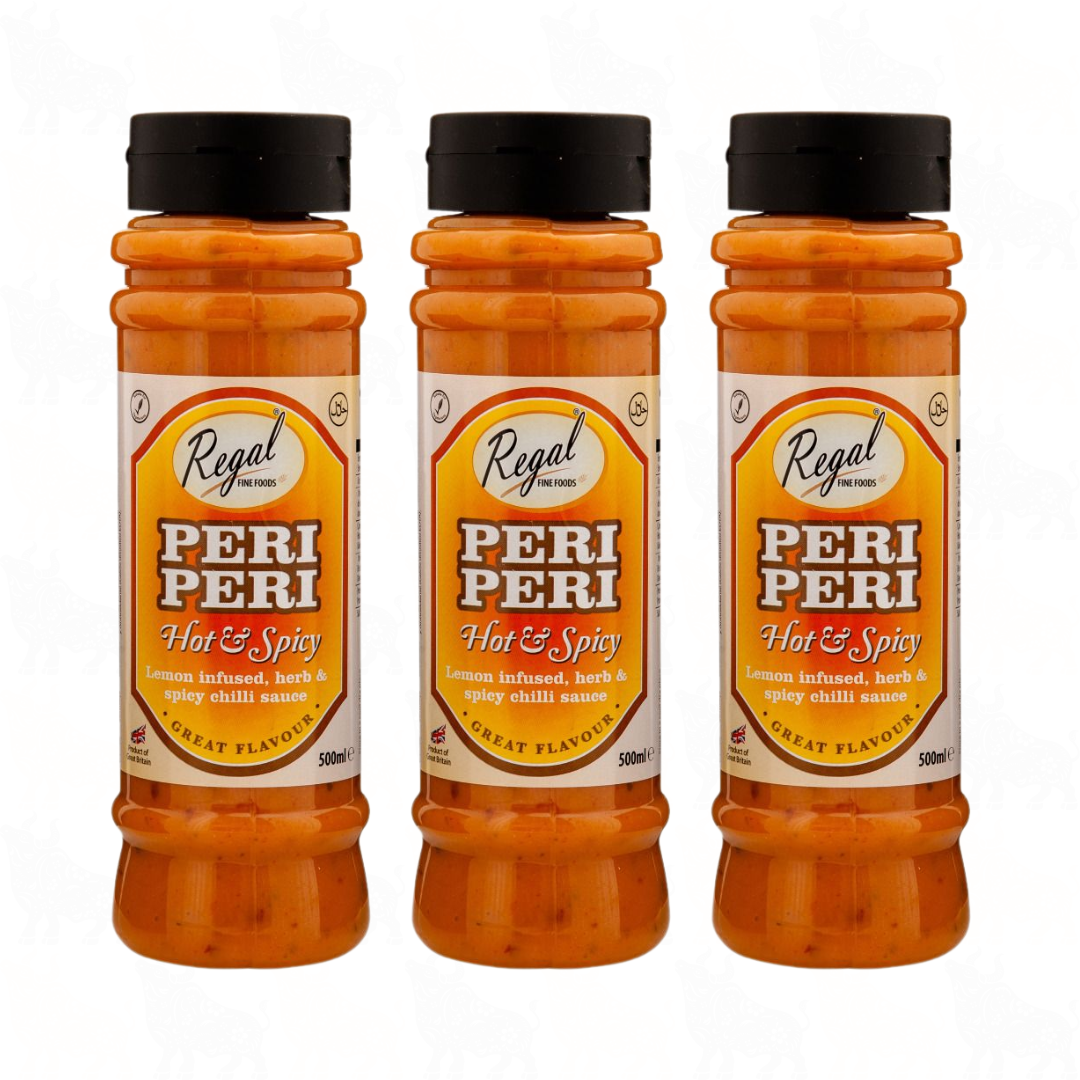 Regal Peri Peri Sauce (Hot & Spicy) | 500ml | 3 Pack