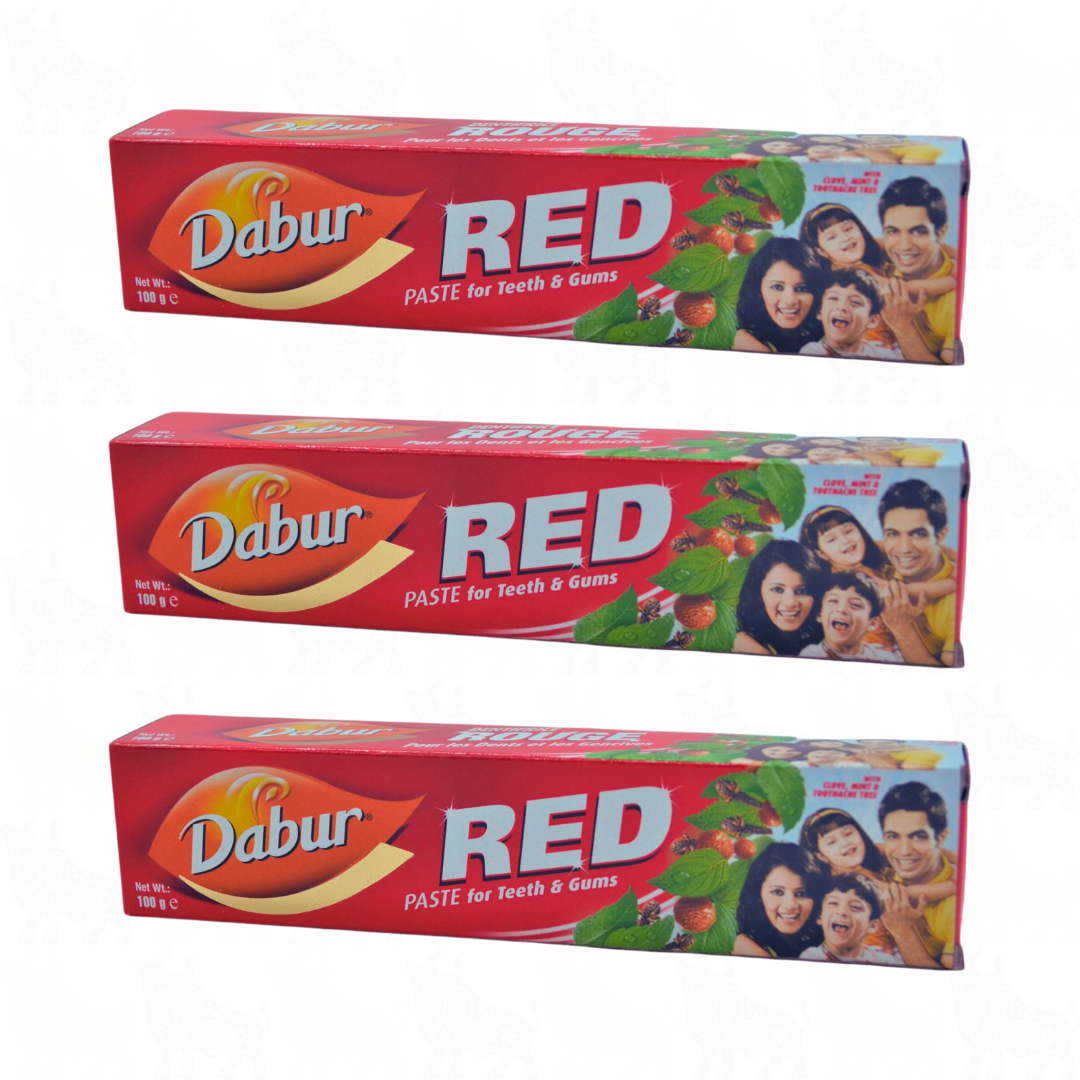 Dabur Red Ayurvedic Toothpaste | 100g | 3 Pack