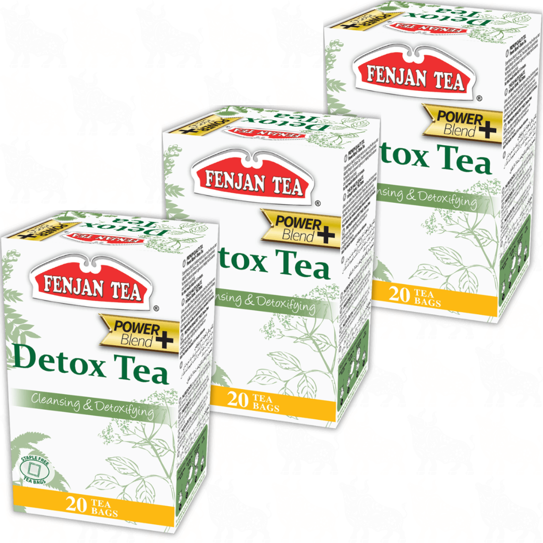 Fenjan Tea Detox Tea (Power Blend+) | 20 Tea Bags | 3 Pack