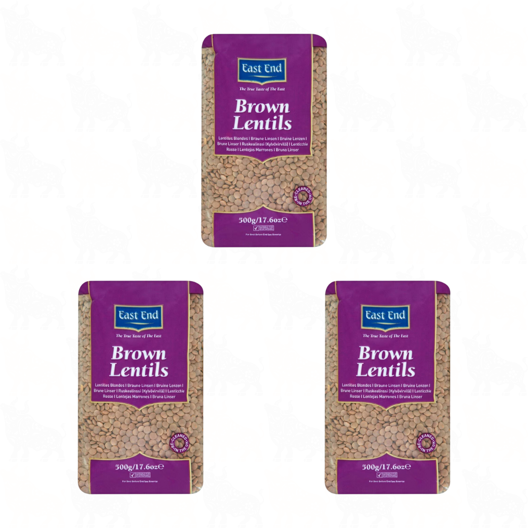 East End Brown Lentils | 500g | 3 Pack