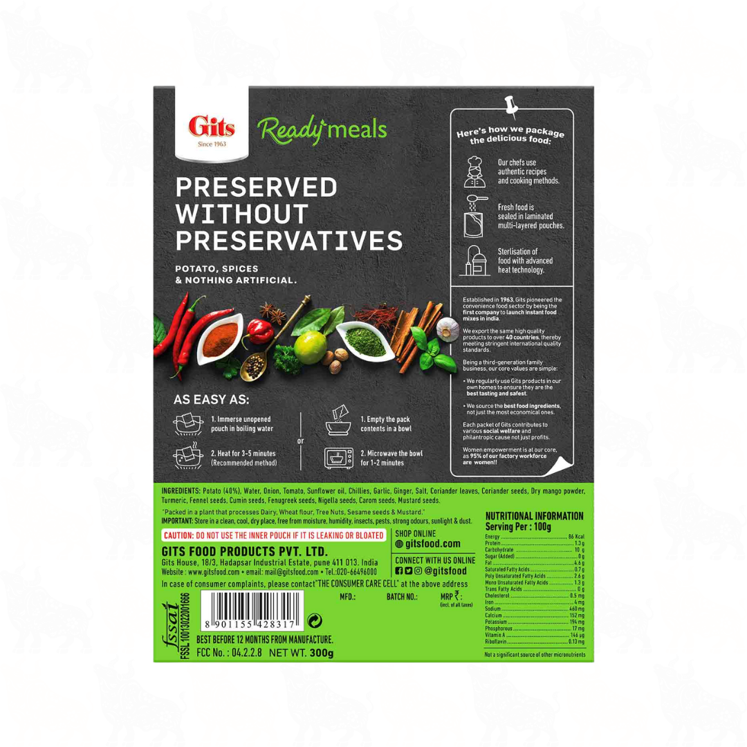 Gits Aloo Raswala | 300g | Ready Meal