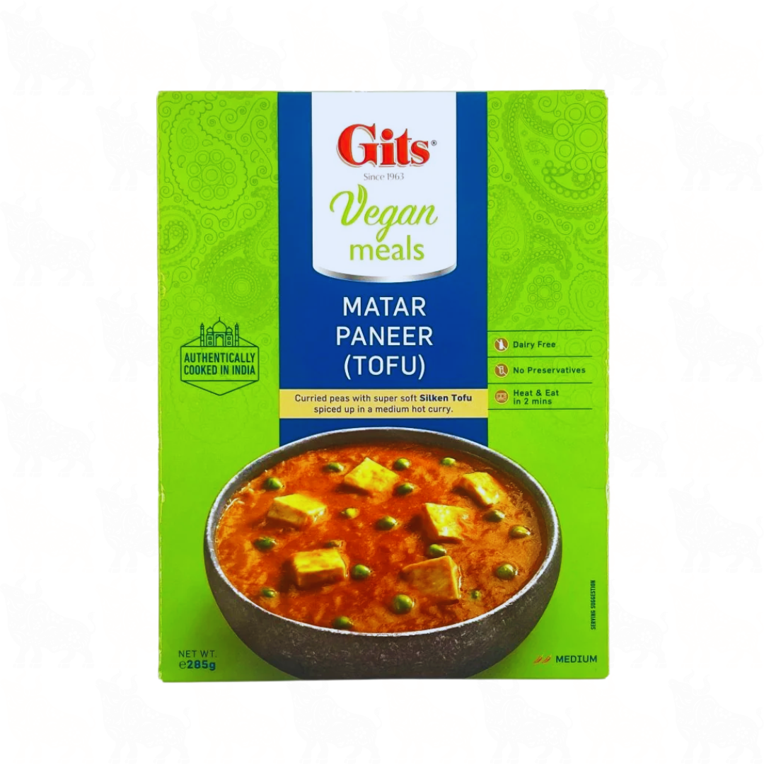 Gits Matar Paneer (Tofu) Vegan | 285g | Ready Meal