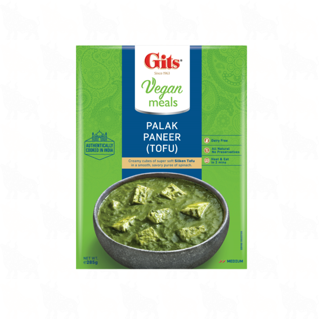Gits Palak Paneer (Tofu) Vegan | 285g | Ready Meal