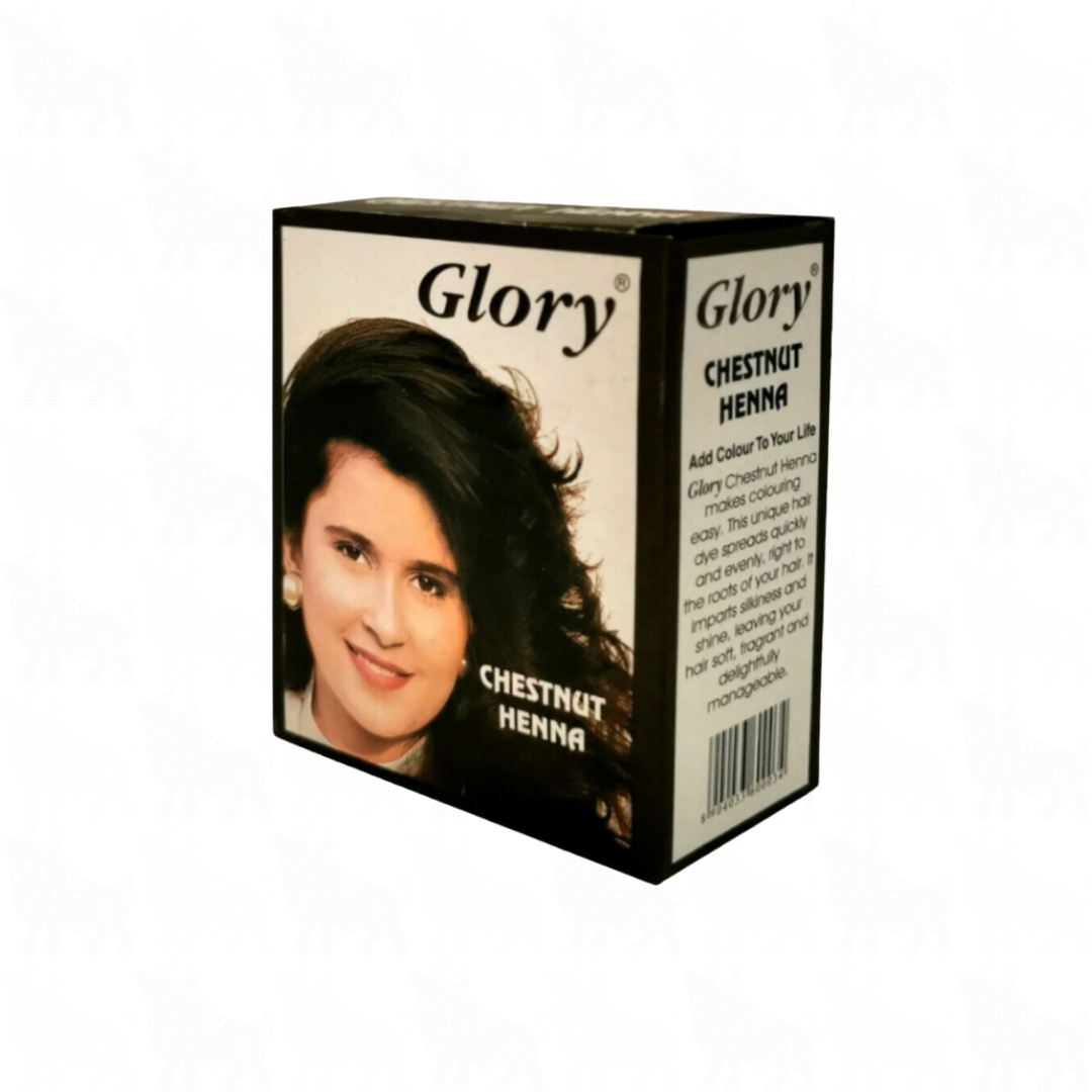 Glory Chestnut Henna Natural Hair Colourant (Ammonia Free) | 60g
