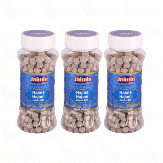 Jaimin Hajma Hajam (Jujube Ball) Mouth Freshener | 175g | 3 Pack