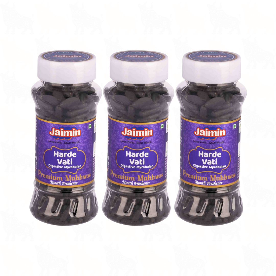 Jaimin Harde Vati (Digestive Myrobalan) Mouth Freshener | 175g | 3 Pack