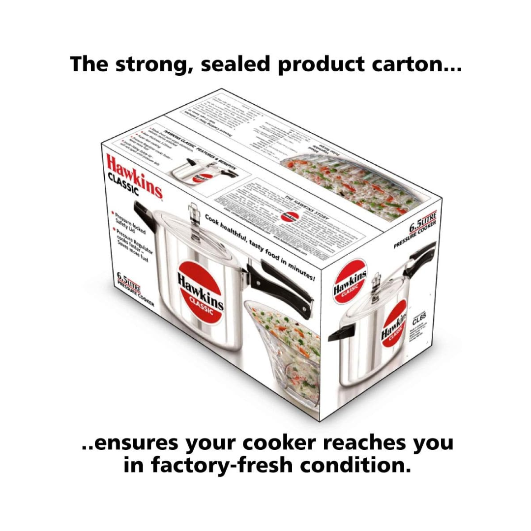 Hawkins Classic CL65 Pressure Cooker | 6.5 Litre
