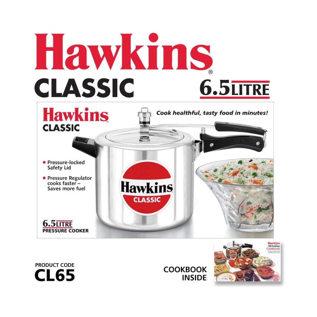 Hawkins Classic CL65 Pressure Cooker | 6.5 Litre