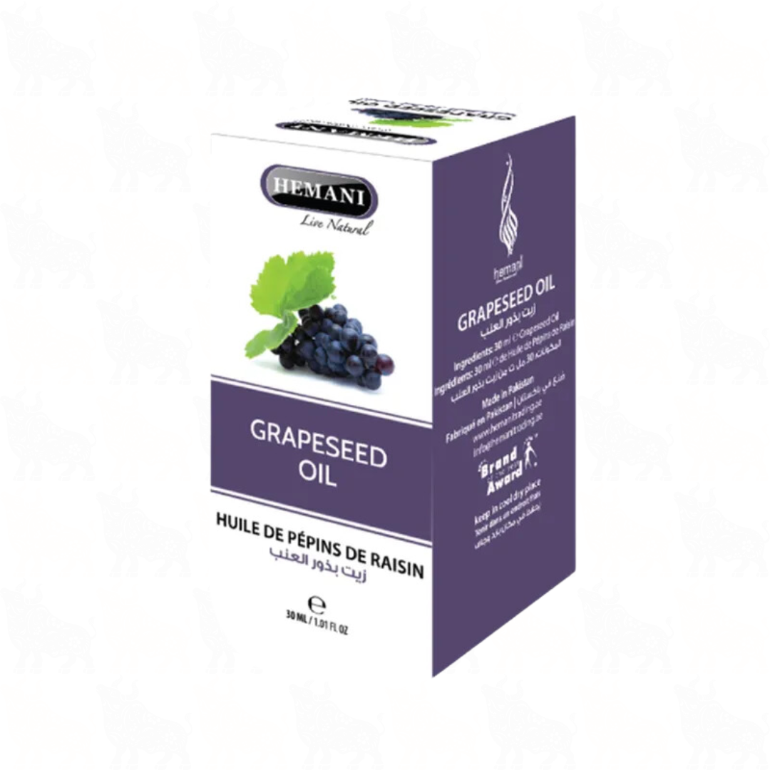 Hemani Grapeseed Oil | 30ml | (Huile De Pepins De Raisin)