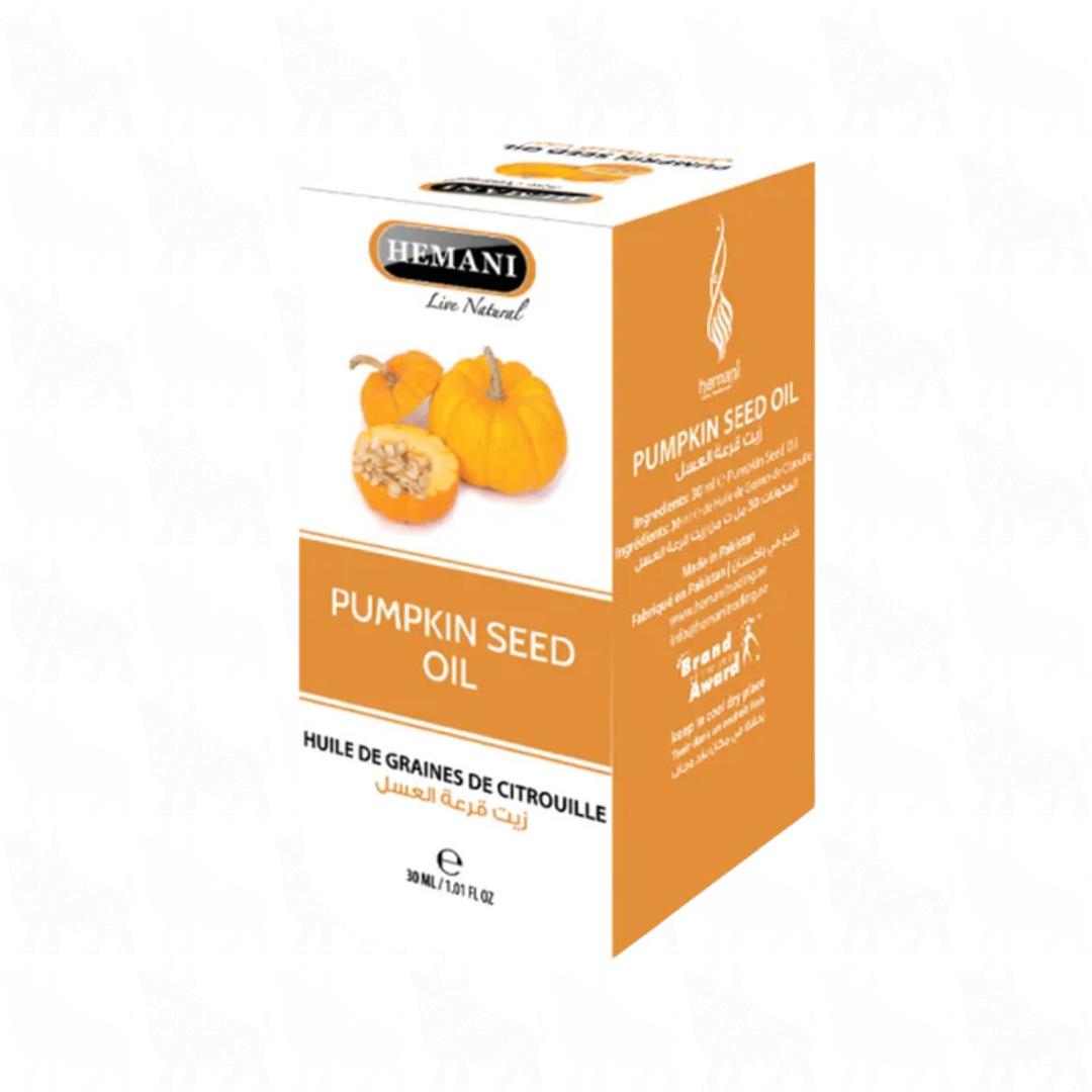 Hemani Pumpkin Seed Oil | 30ml | (Huile De Graines De Citrouille)