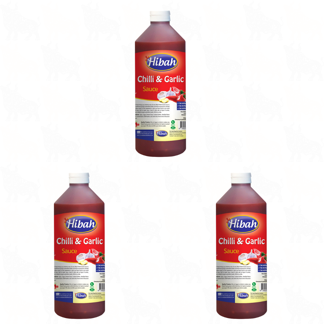 Hibah Chilli & Garlic Sauce | 500ml | 3 Pack