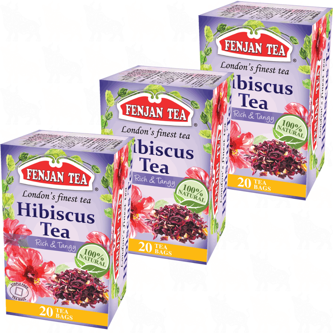Fenjan Tea Hibiscus Tea | 20 Tea Bags | 3 Pack