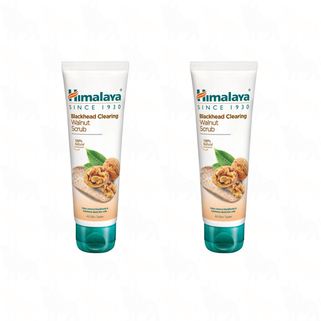Himalaya Blackhead Clearing Walnut Scrub | 75ml | 2 Pack