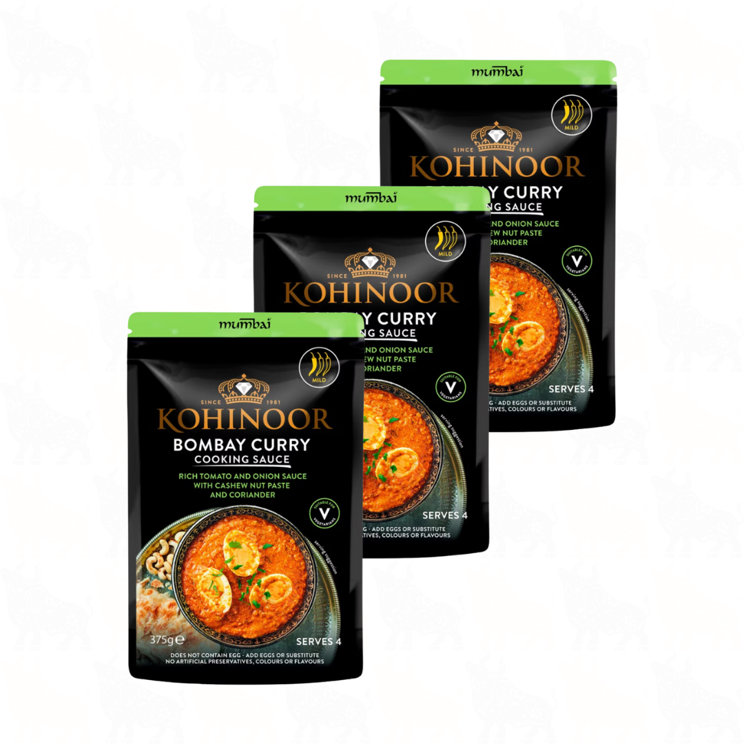Kohinoor Bombay Egg Curry | 375g | Cooking Sauce | 3 Pack