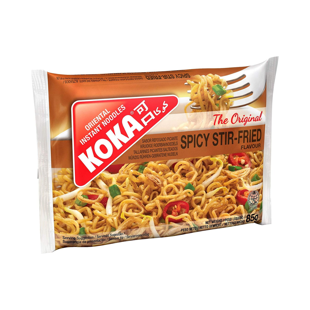 Koka 'The Original' Spicy Stir-Fried Flavour Noodles | 85g | 30 Pack