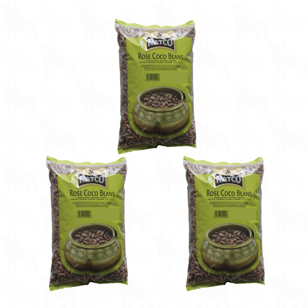 Natco Rose Coco (Borlotti) Beans | 500g | 3 Pack