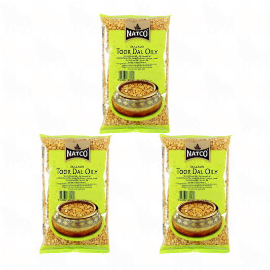Natco Toor Dal Oily | 500g | 3 Pack