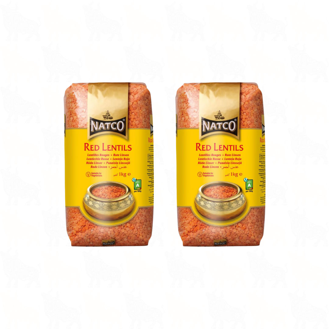 Natco Red Lentils | 1kg | 2 Pack