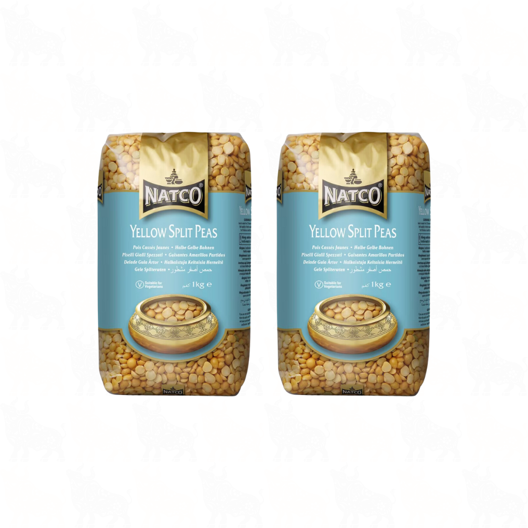 Natco Yellow Split Peas | 1kg | 2 Pack