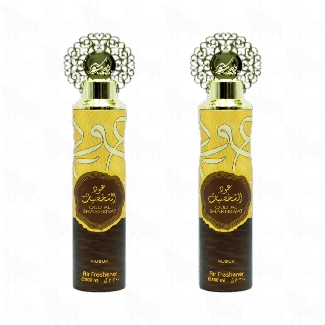 Nusuk Oud Al Shakhsiyat Premium Air Freshener | 300ml | 2 Pack