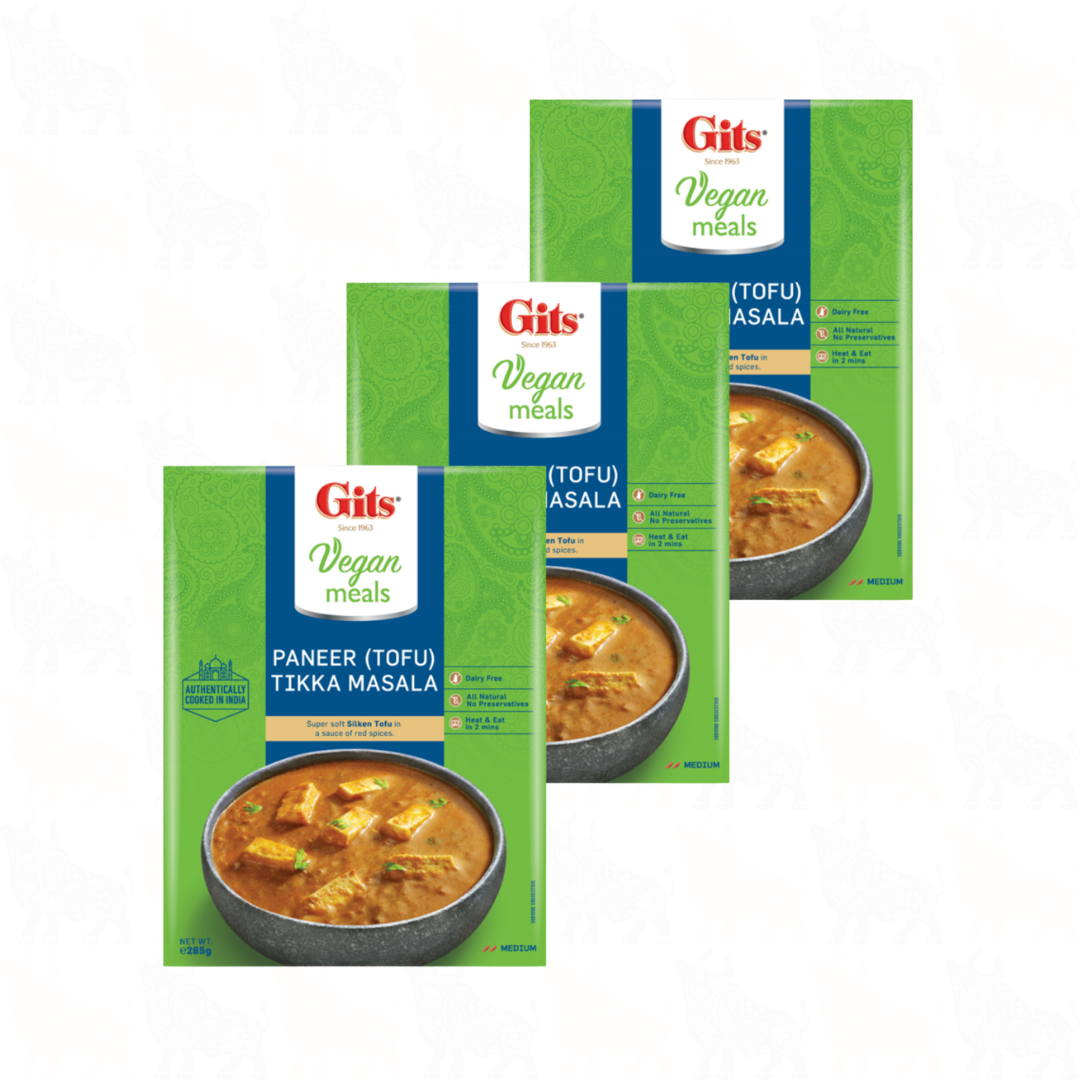 Gits Paneer (Tofu) Tikka Masala Vegan | 285g | Ready Meal | 3 Pack