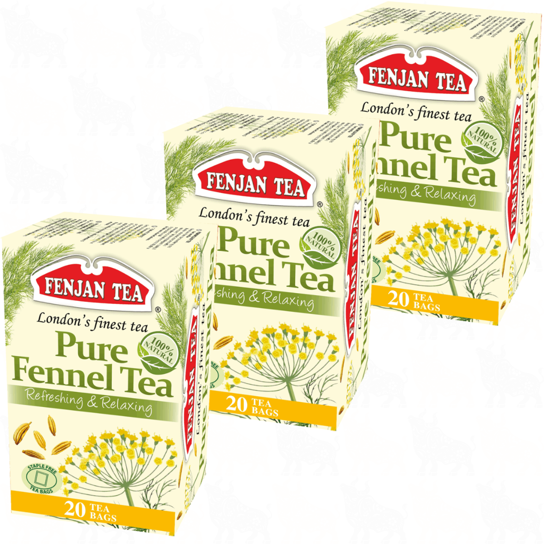 Fenjan Tea Pure Fennel Tea | 20 Tea Bags | 3 Pack
