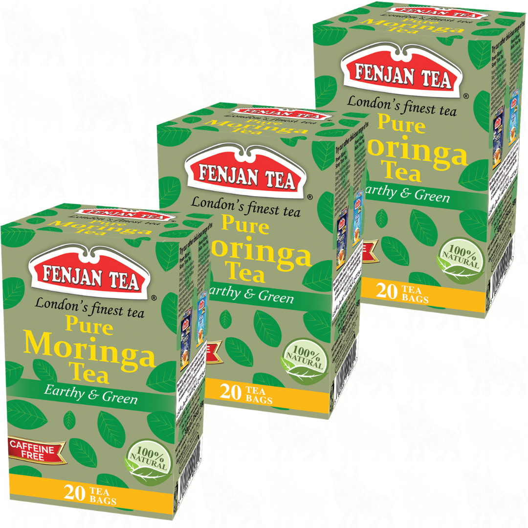 Fenjan Tea Pure Moringa Tea | 20 Tea Bags | 3 Pack