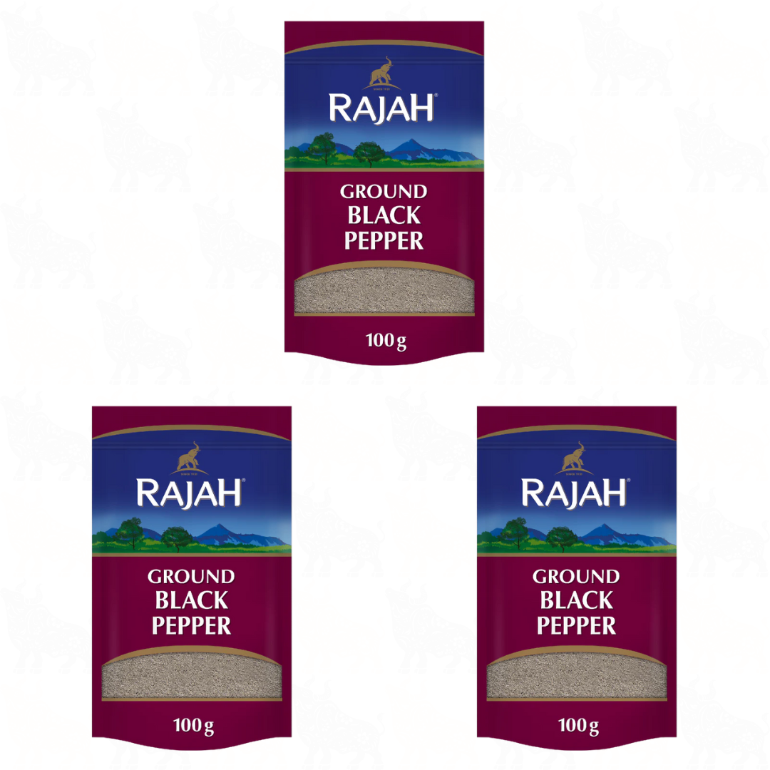 Rajah Ground Black Pepper | 100g | 3 Pack