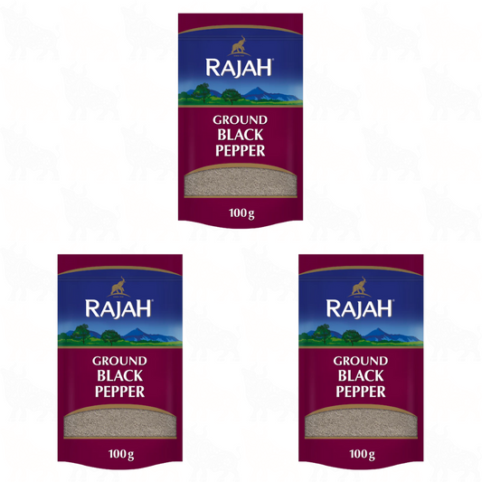 Rajah Ground Black Pepper | 100g | 3 Pack