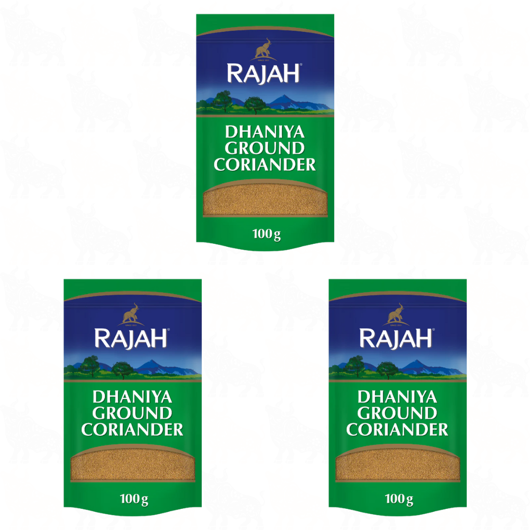 Rajah Dhaniya Ground Coriander | 100g | 3 Pack