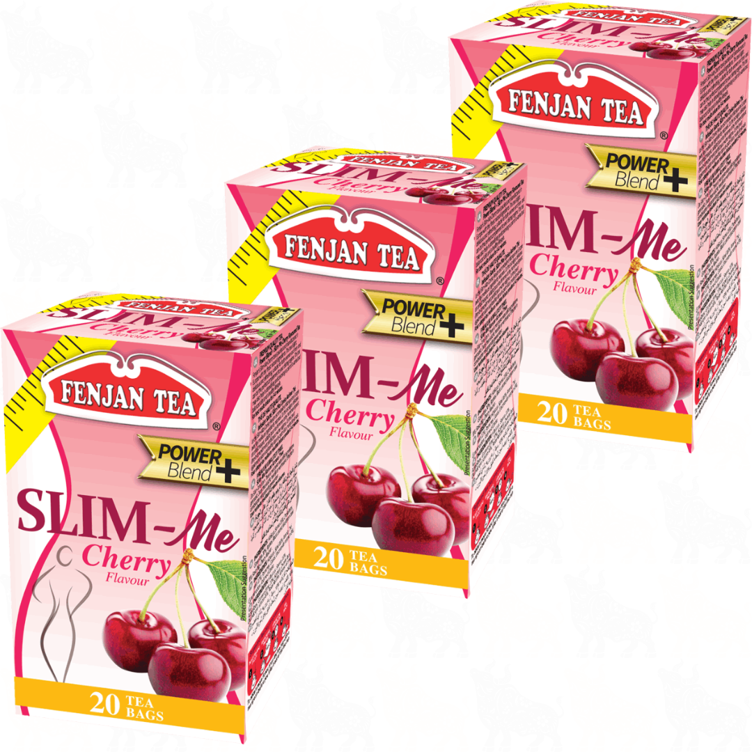 Fenjan Tea SLIM-Me Cherry (Power Blend+) | 20 Tea Bags | 3 Pack