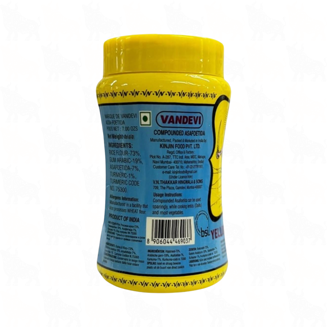 Vandevi Hing Yellow Powder (Compounded Asafoetida) | 100g | 3 Pack